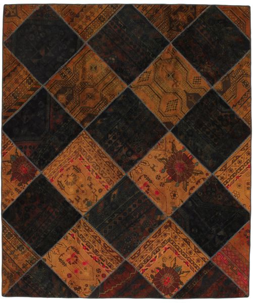 Patchwork Persian Rug 243x205