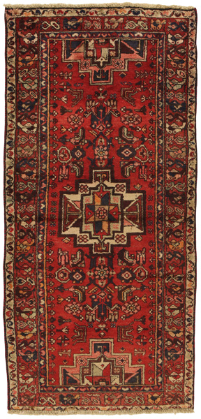 Hamadan - old Persian Rug 200x95