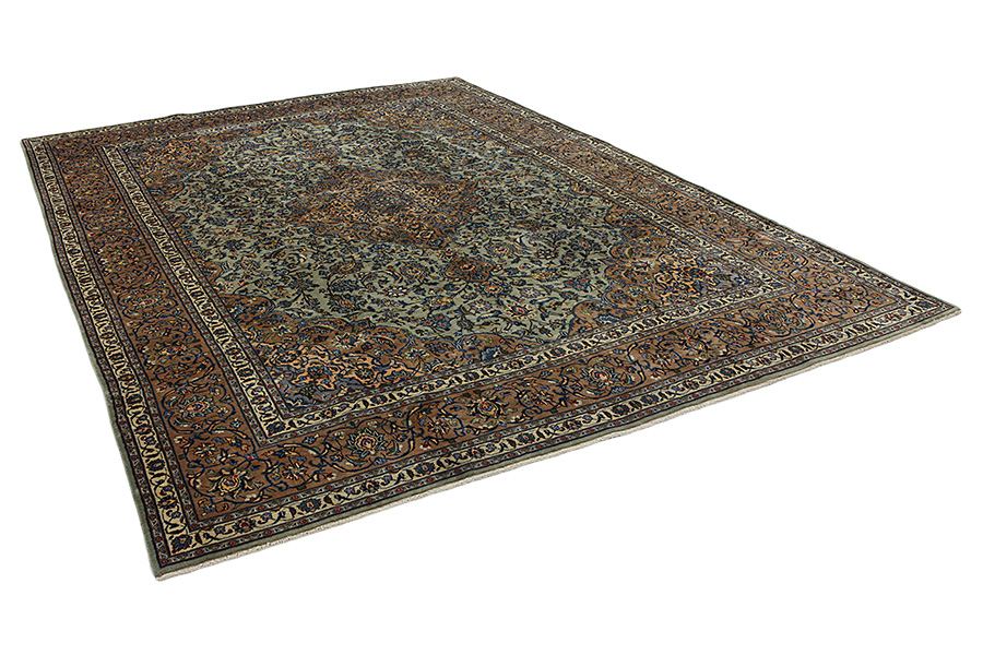 Kashan Persian Rug 400x288 - Picture 1