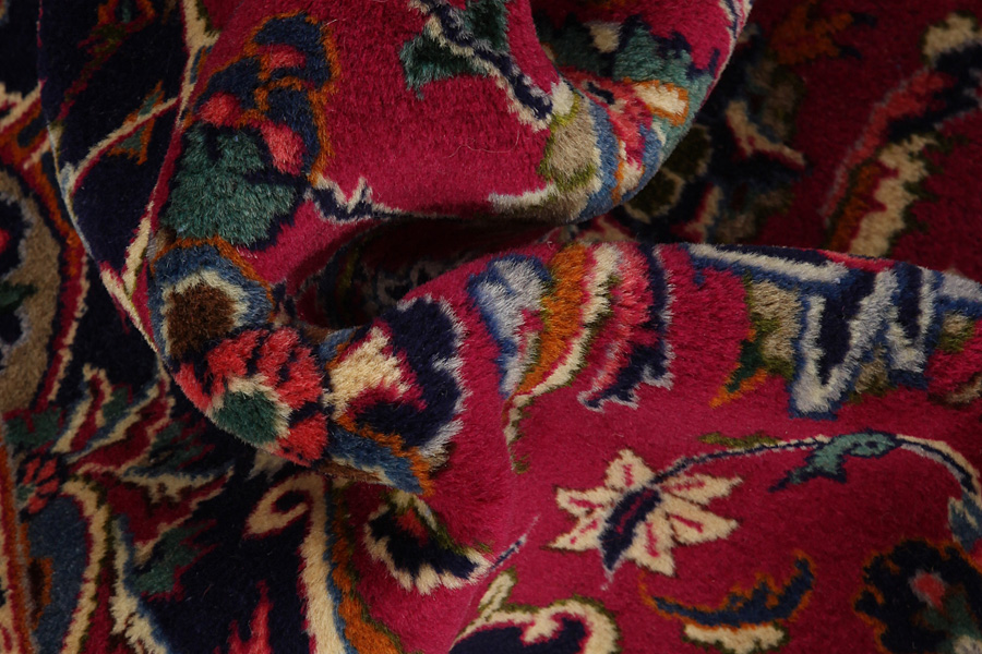 Kashan Persian Rug 390x290 - Picture 6