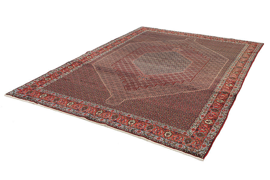 Senneh - Kurdi Persian Rug 358x252 - Picture 2
