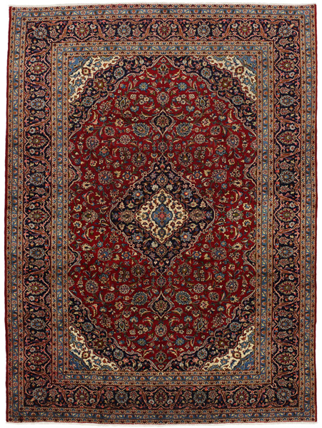 Kashan Persian Rug 398x290