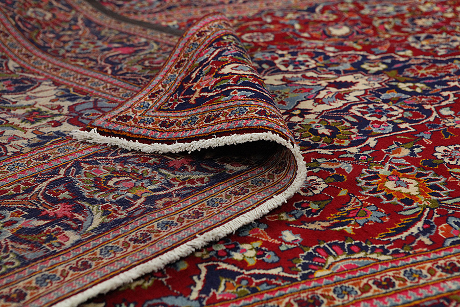 Kashan Persian Rug 302x194 - Picture 4