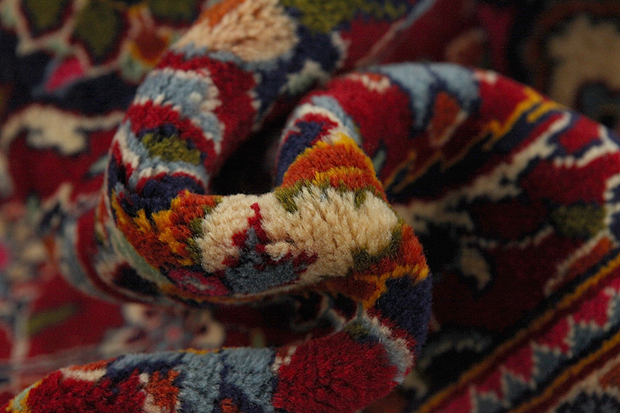 Kashan Persian Rug 302x194 - Picture 6