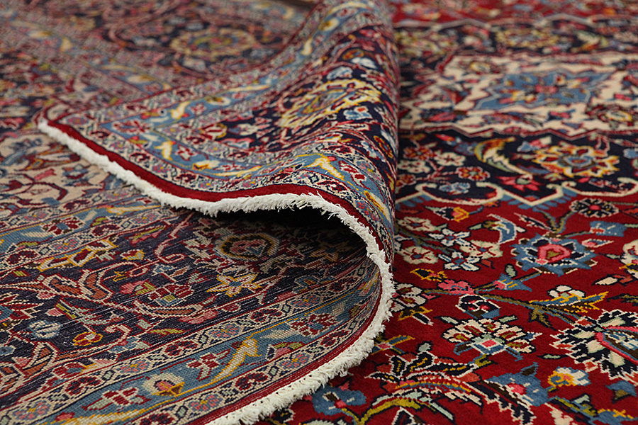 Kashan Persian Rug 440x295 - Picture 4