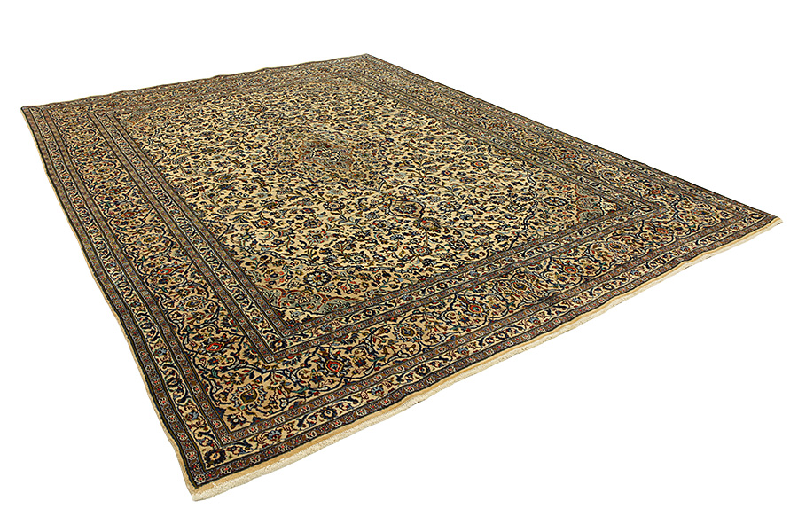 Kashan Persian Rug 394x298 - Picture 1