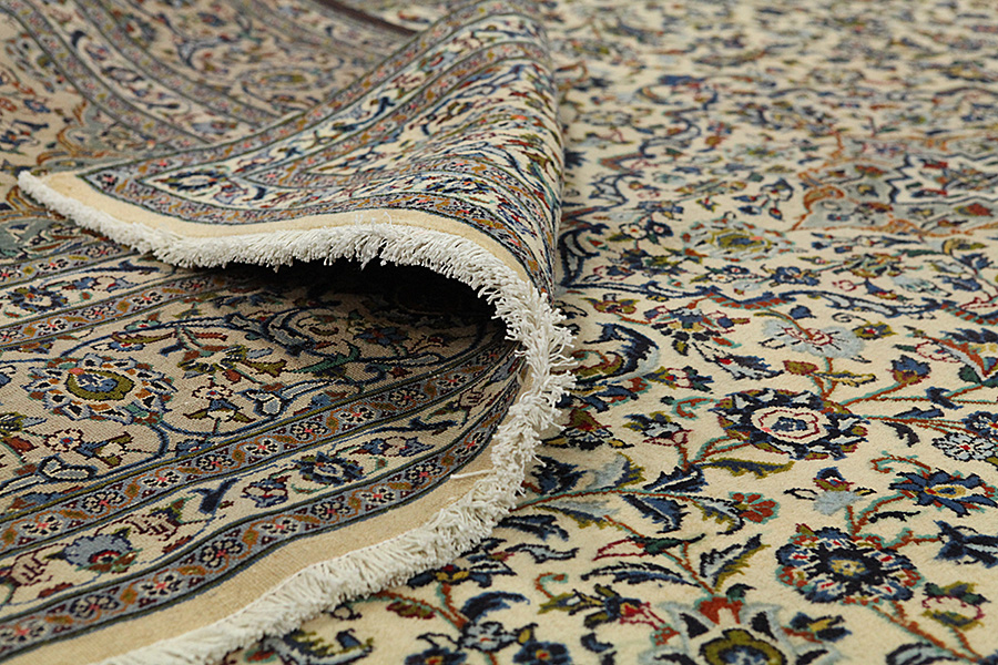 Kashan Persian Rug 394x298 - Picture 4