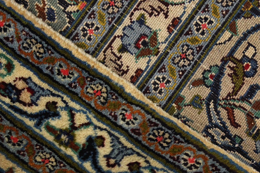 Kashan Persian Rug 394x298 - Picture 5