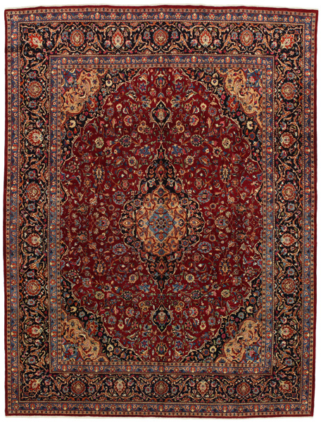 Kashan Persian Rug 392x302