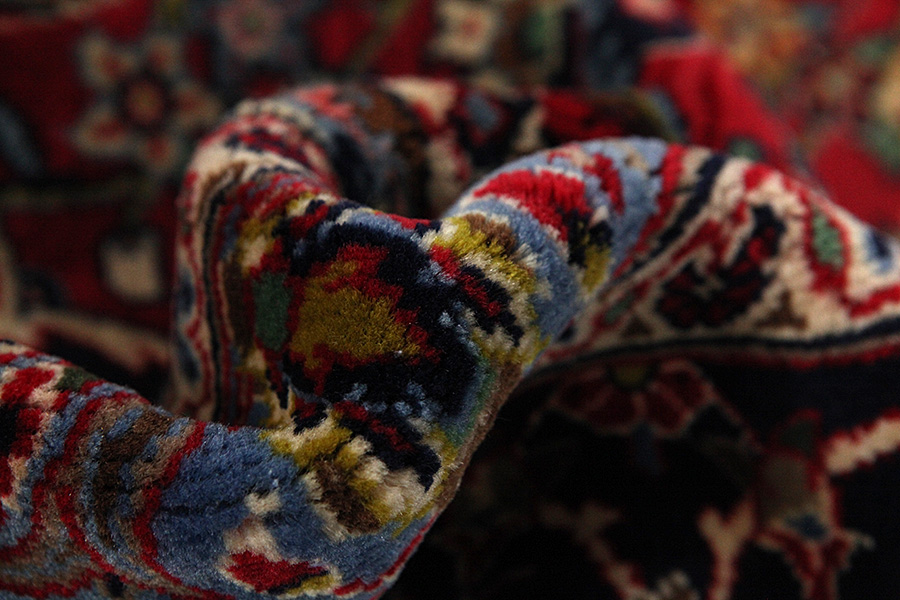 Kashan Persian Rug 406x308 - Picture 6