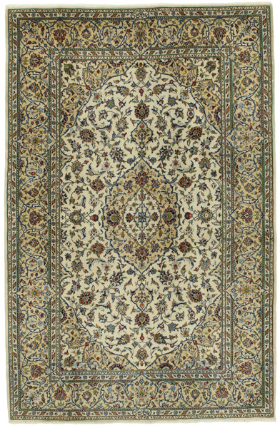 Kashan Persian Rug 219x141