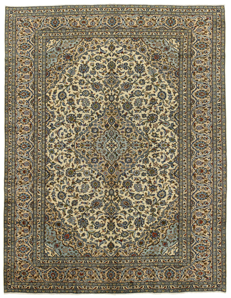 Kashan Persian Rug 396x300