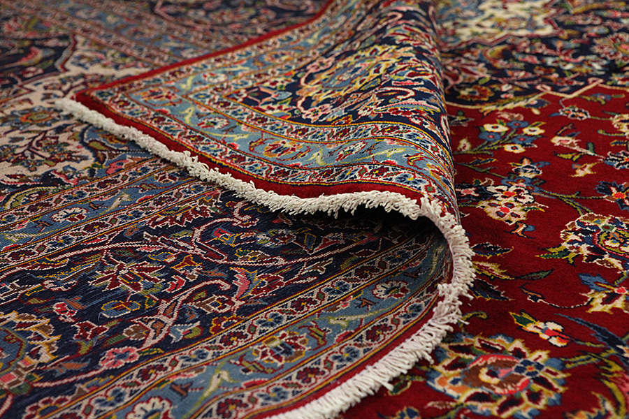 Kashan Persian Rug 406x294 - Picture 4