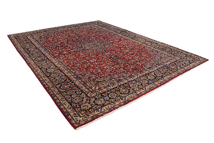 Isfahan - old Persian Rug 397x295 - Picture 1