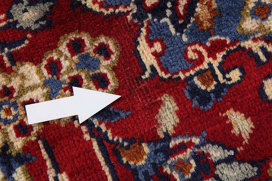 Isfahan - old Persian Rug 397x295 - Picture 9