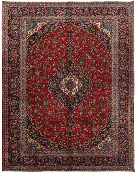 Kashan Persian Rug 398x300