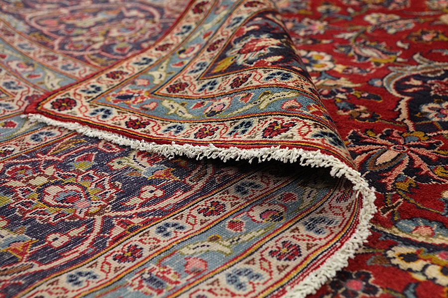 Kashan Persian Rug 400x285 - Picture 4