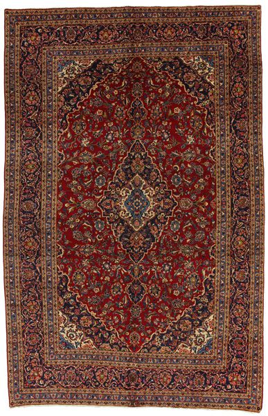 Kashan Persian Rug 380x245