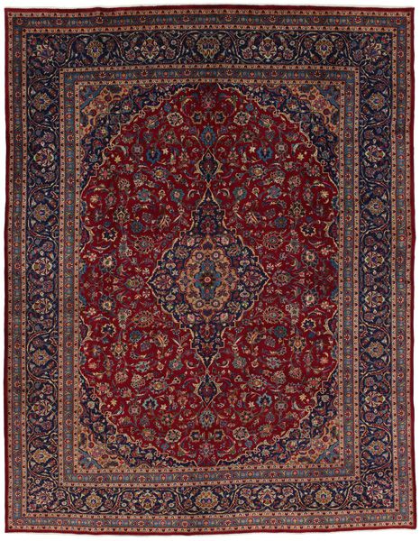 Kashan Persian Rug 378x300