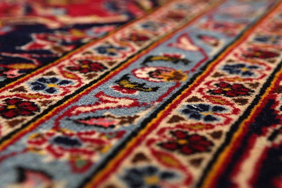 Kashan Persian Rug 398x290 - Picture 8