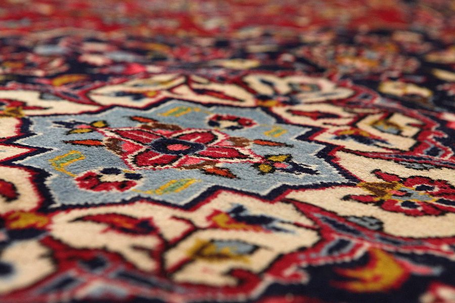 Kashan Persian Rug 398x290 - Picture 9