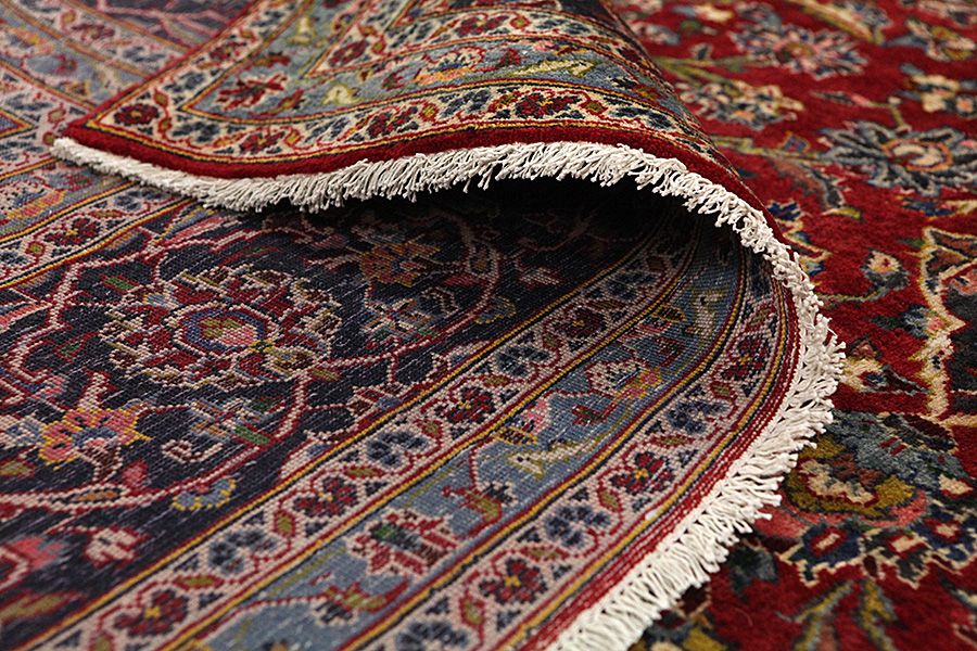 Kashan Persian Rug 396x295 - Picture 4