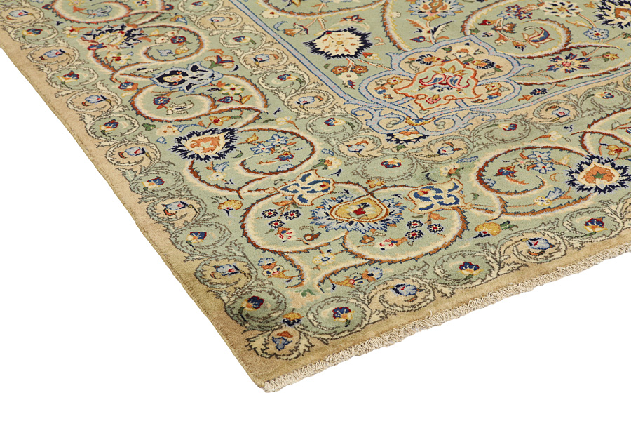 Kashan Persian Rug 398x294 - Picture 3