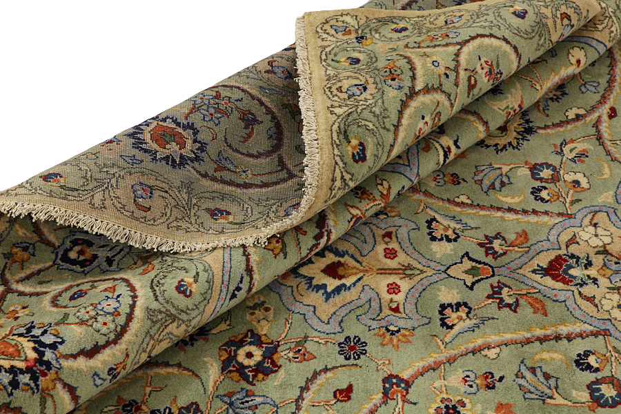 Kashan Persian Rug 398x294 - Picture 5