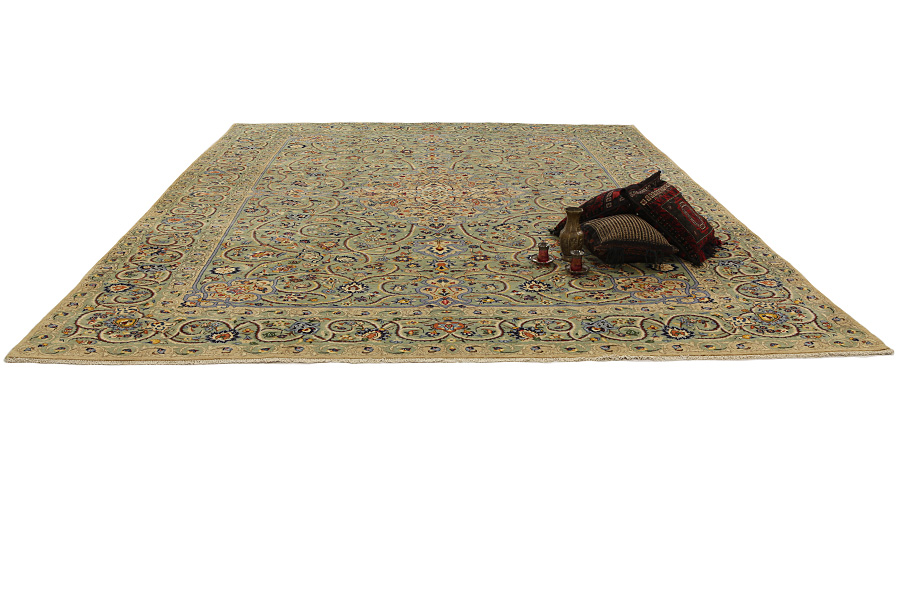 Kashan Persian Rug 398x294 - Picture 6