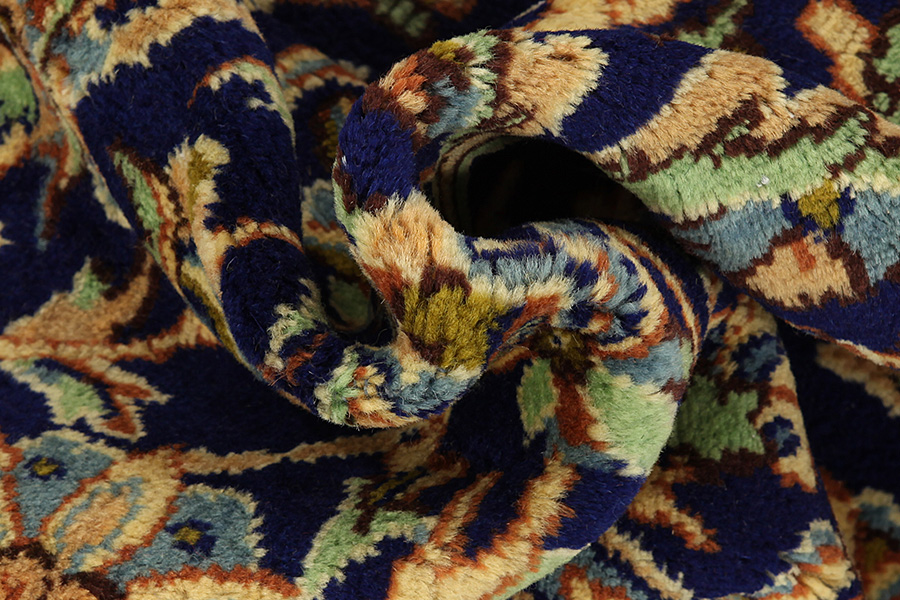 Kashan Persian Rug 412x308 - Picture 8