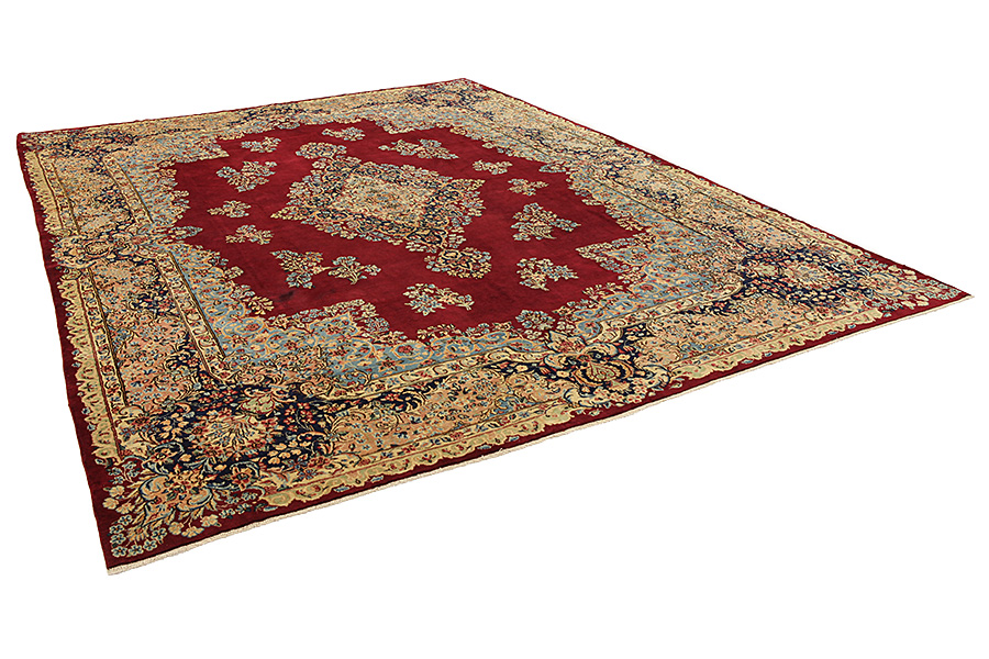 Kerman - Lavar Persian Rug 401x292 - Picture 1