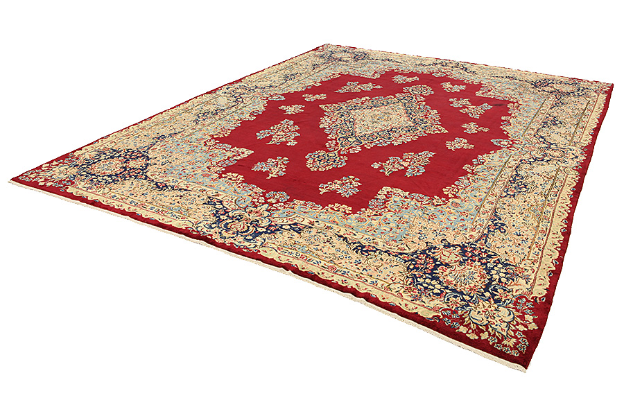 Kerman - Lavar Persian Rug 401x292 - Picture 2
