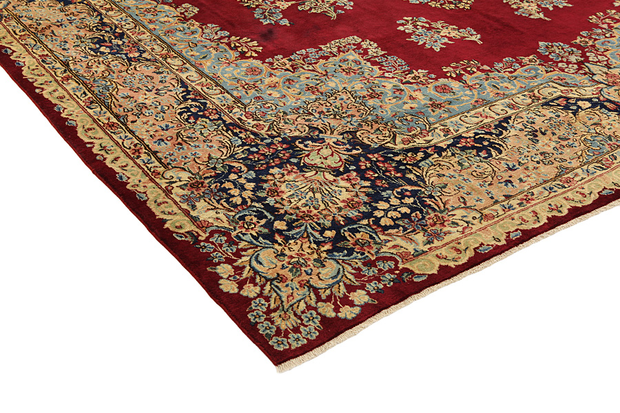 Kerman - Lavar Persian Rug 401x292 - Picture 3