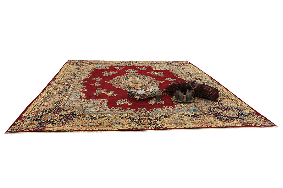 Kerman - Lavar Persian Rug 401x292 - Picture 9