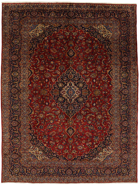 Kashan Persian Rug 387x292