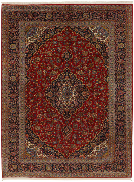 Kashan Persian Rug 393x298