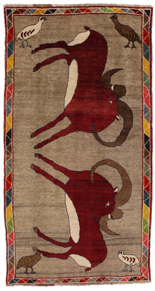 Gabbeh - Qashqai Persian Rug 272x145
