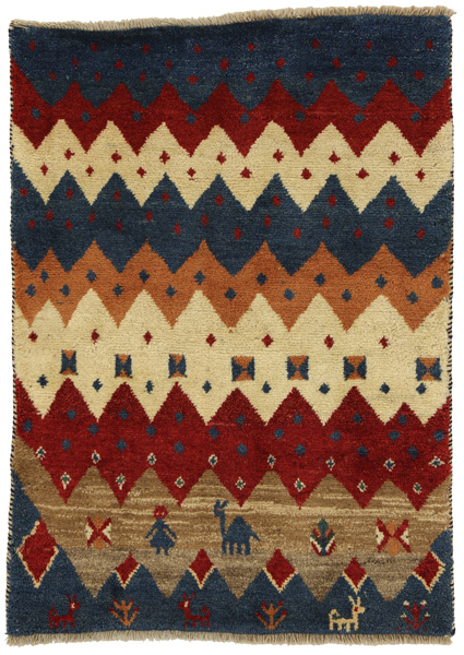 Gabbeh - Qashqai Persian Rug 145x105