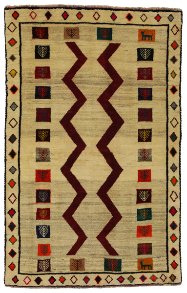 Gabbeh - Qashqai Persian Rug 190x122