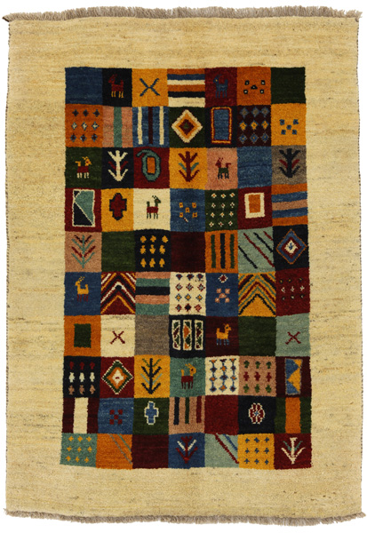 Gabbeh - Bakhtiari Persian Rug 153x109