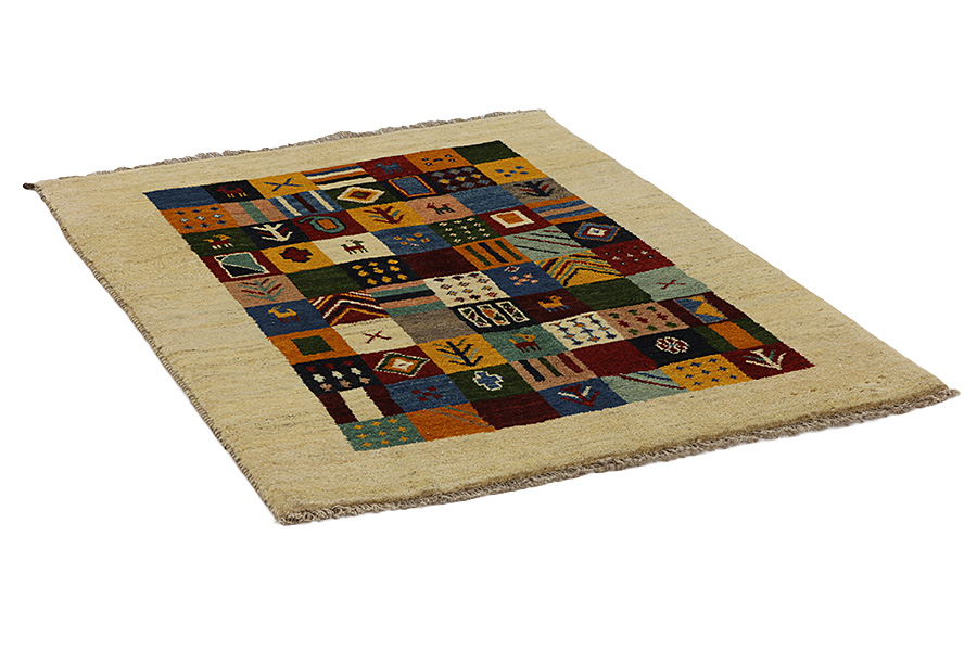 Gabbeh - Bakhtiari Persian Rug 153x109 - Picture 1