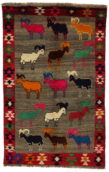 Gabbeh - Qashqai Persian Rug 170x108