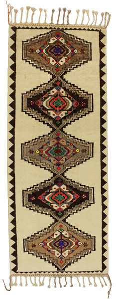 Gabbeh - Qashqai Persian Rug 332x130