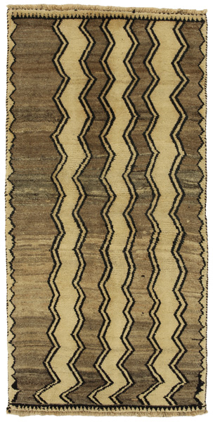 Gabbeh - Qashqai Persian Rug 188x94