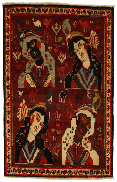 Gabbeh - Qashqai Persian Rug 146x94