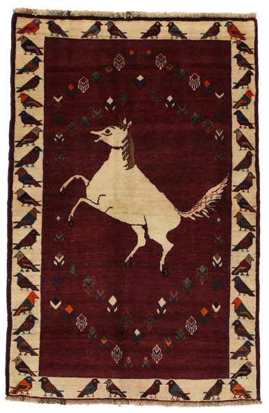 Gabbeh - Qashqai Persian Rug 184x119