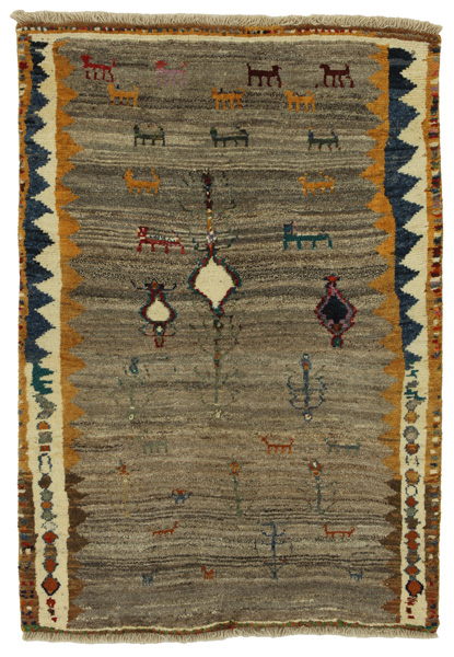 Gabbeh - Qashqai Persian Rug 153x104