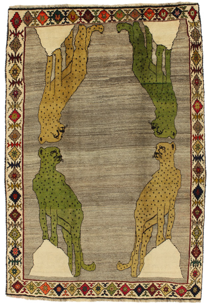 Gabbeh - Qashqai Persian Rug 225x150
