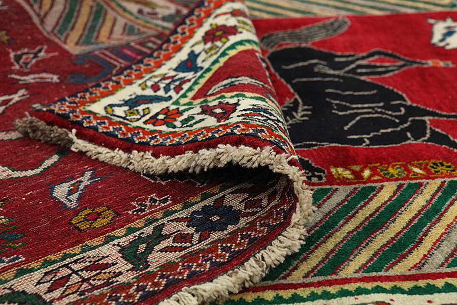 Gabbeh - Qashqai Persian Rug 253x148 - Picture 4
