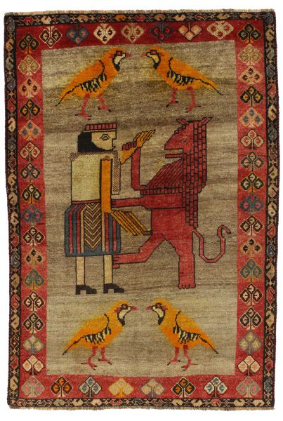 Gabbeh - Qashqai Persian Rug 185x124